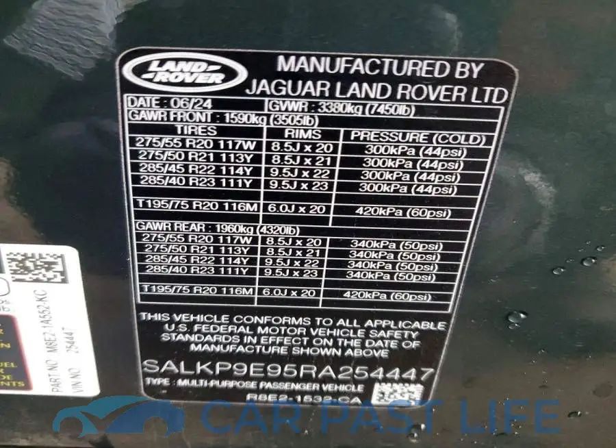 SALKP9E95RA254447# 13