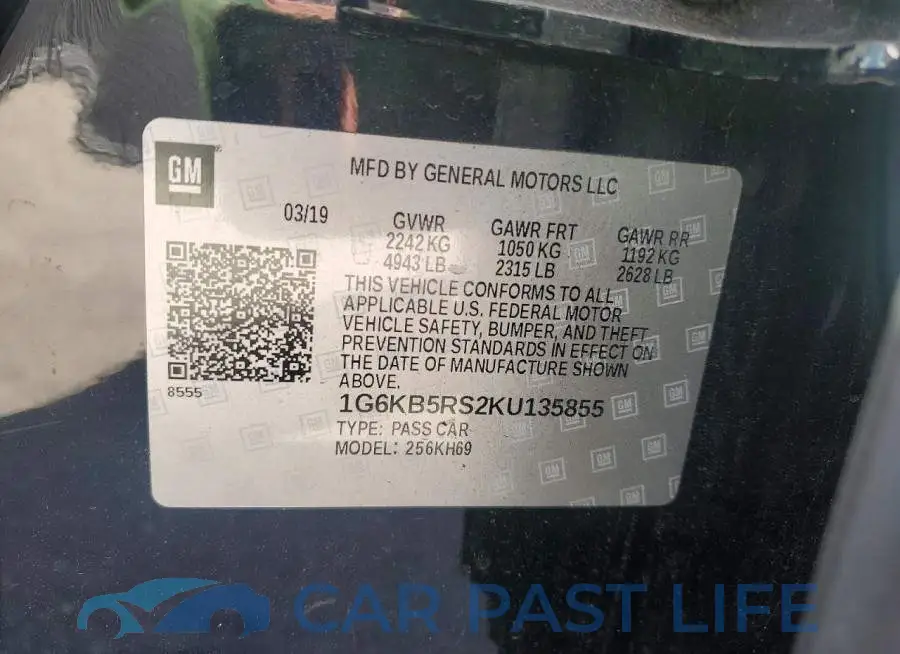 1G6KB5RS2KU135855# 13