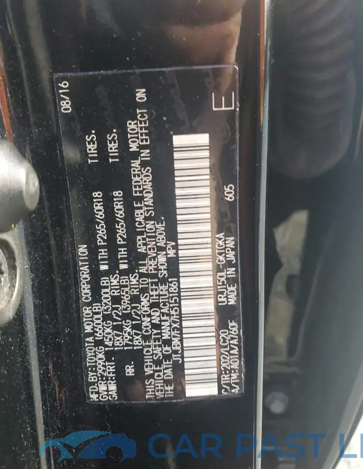 JTJBM7FX7H5151861# 13