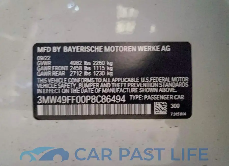 3MW49FF00P8C86494# 13