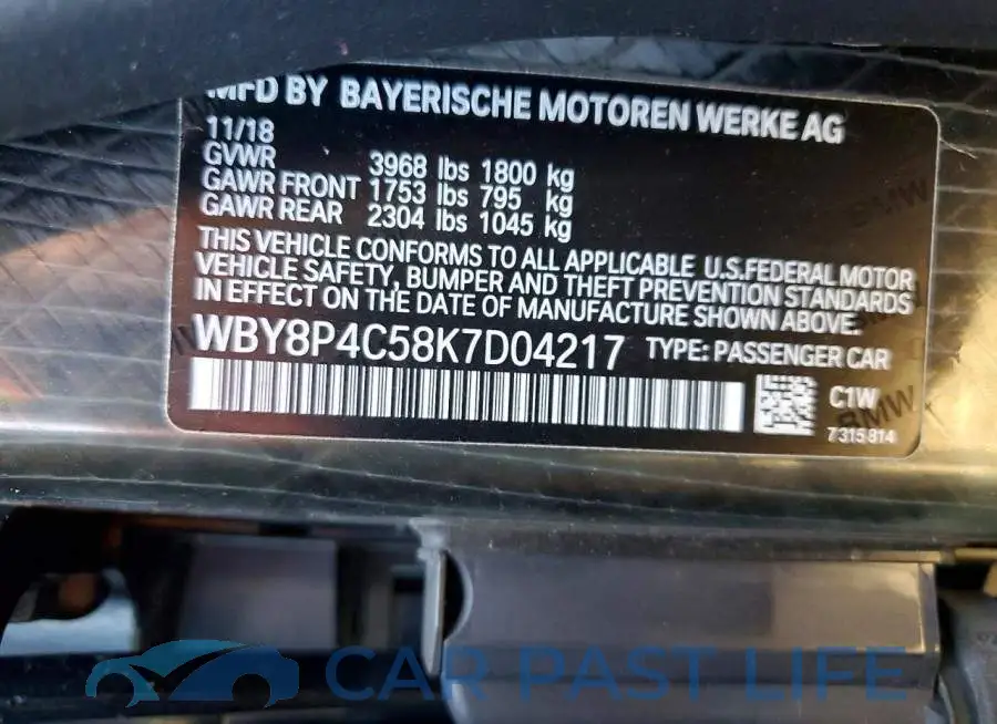 WBY8P4C58K7D04217# 13