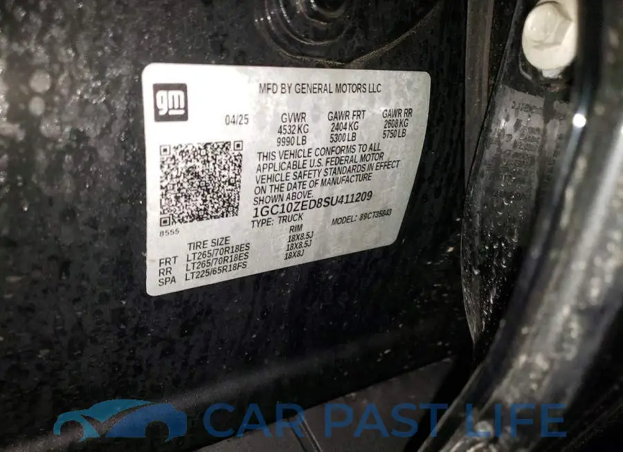 1GC10ZED8SU411209# 12