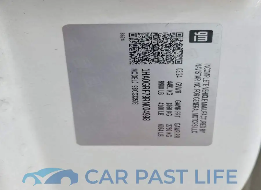 1HA0GRF79RN004998# 12