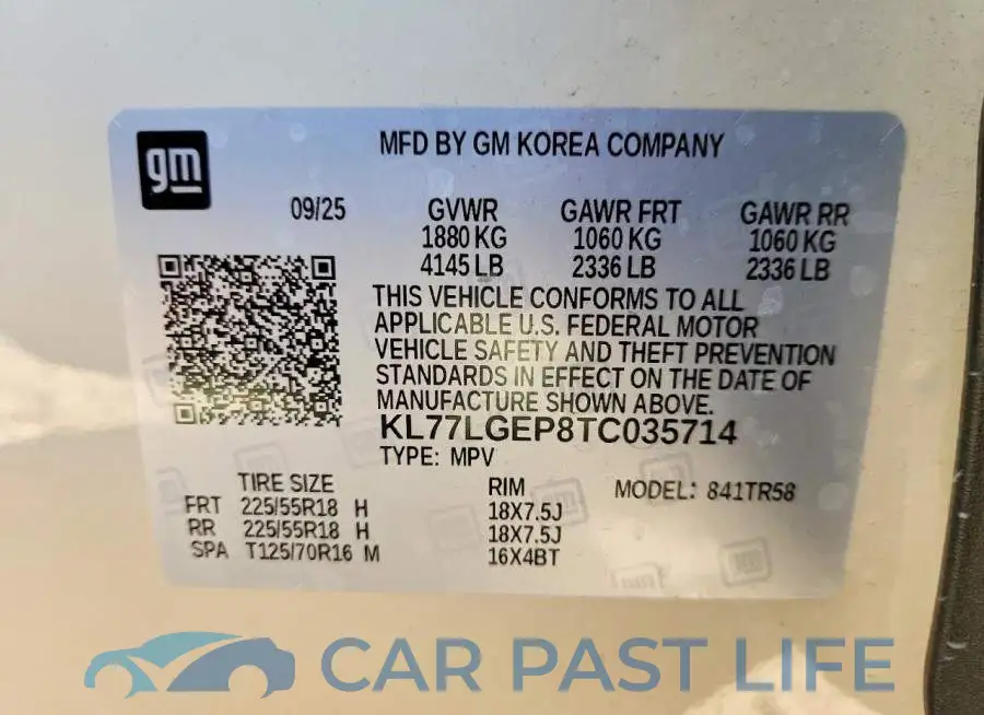 KL77LGEP8TC035714# 13