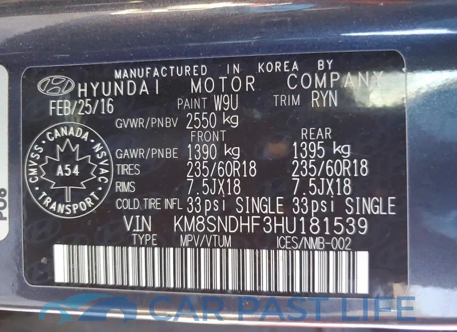 KM8SNDHF3HU181539# 13