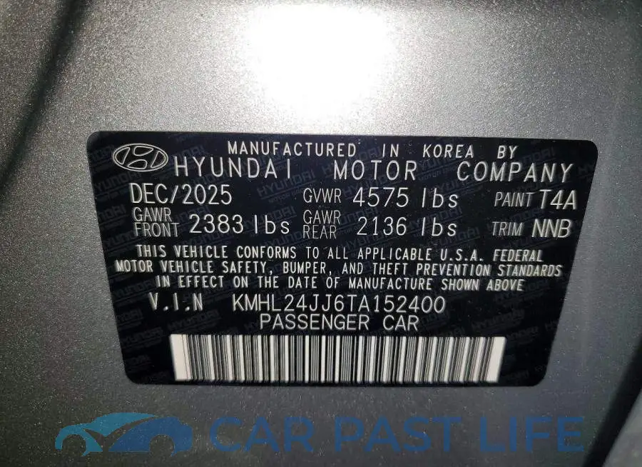 KMHL24JJ6TA152400# 13