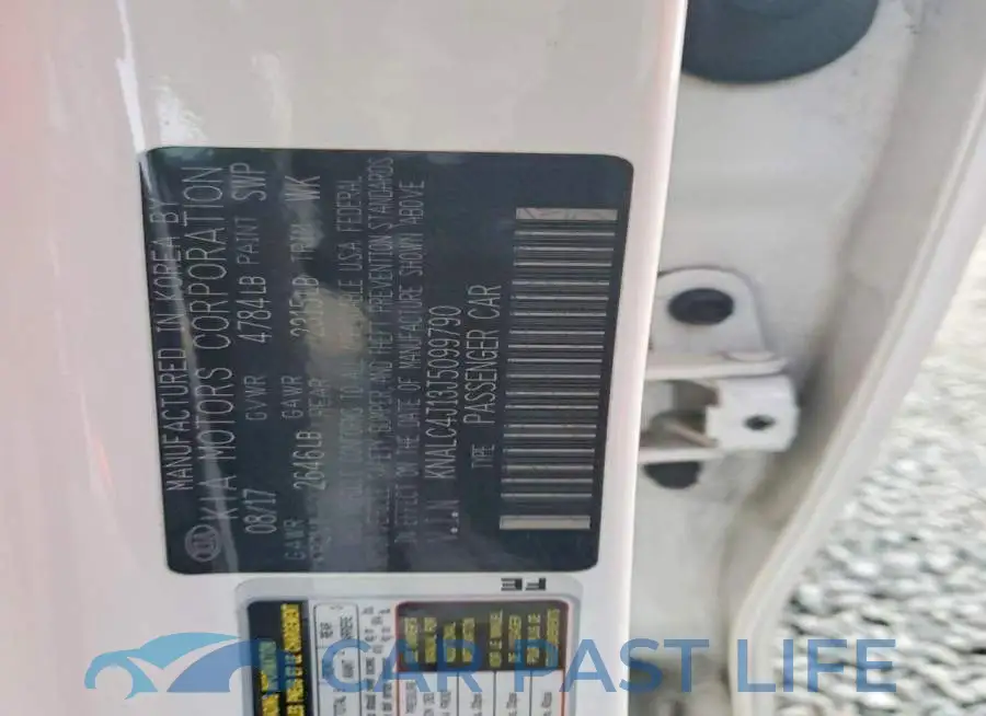 KNALC4J13J5099790# 12