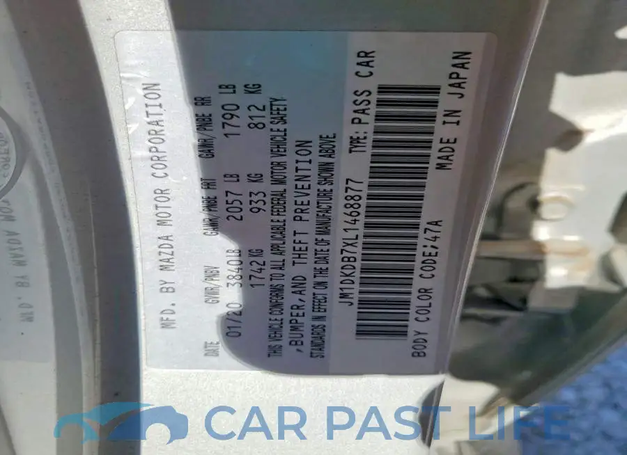 JM1DKDB7XL1468877# 12
