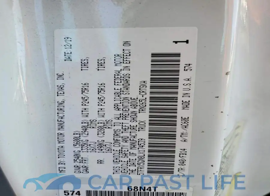 5TFRX5GN8LX174539# 13