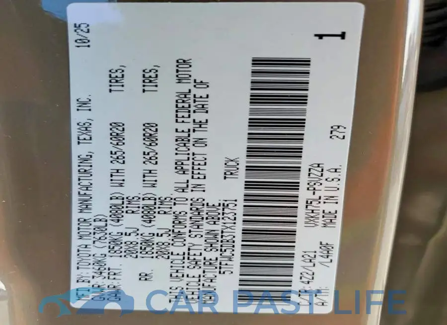 5TFWC5DB3TX123751# 12