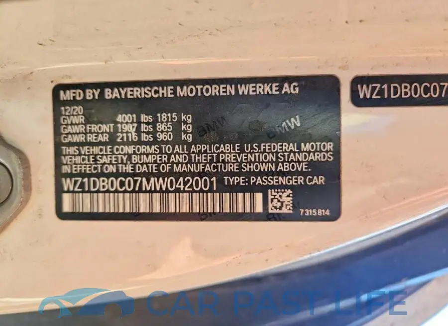 WZ1DB0C07MW042001# 9
