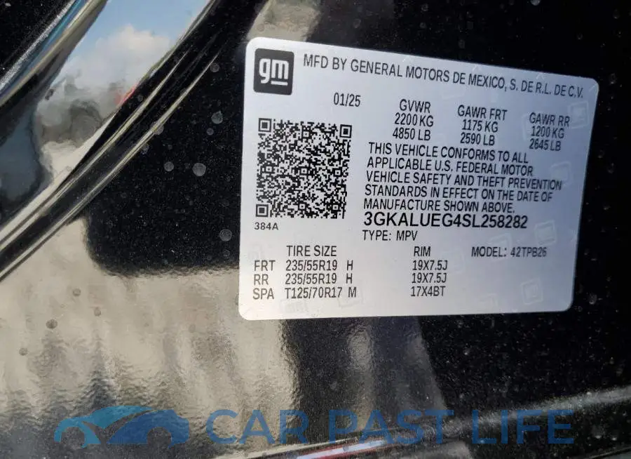 3GKALUEG4SL258282# 13