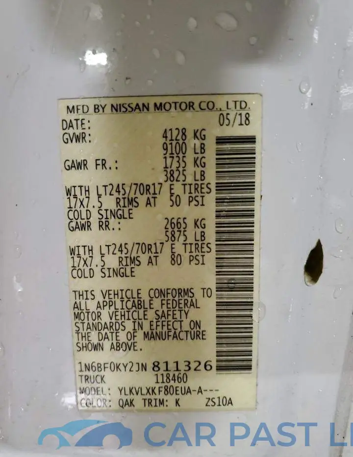 1N6BF0KY2JN811326# 12