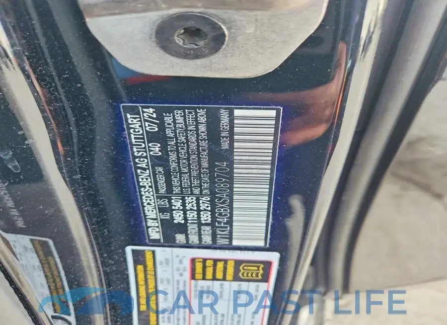 W1KLF4GBXSA089704# 12