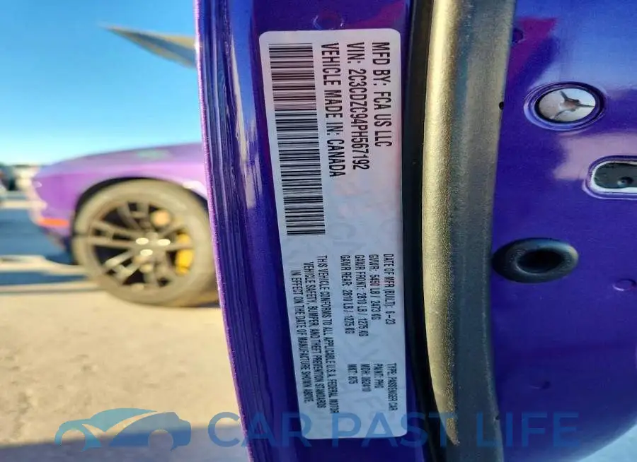 2C3CDZC94PH567192# 13