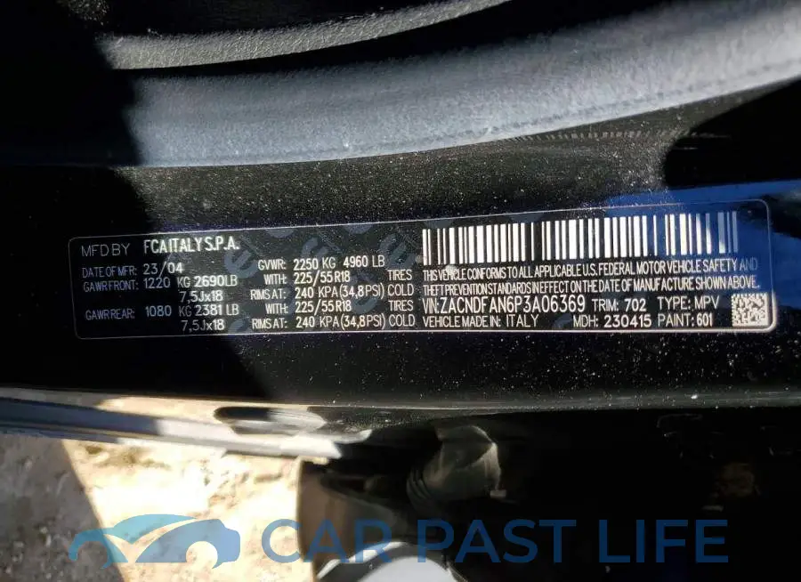 ZACNDFAN6P3A06369# 12