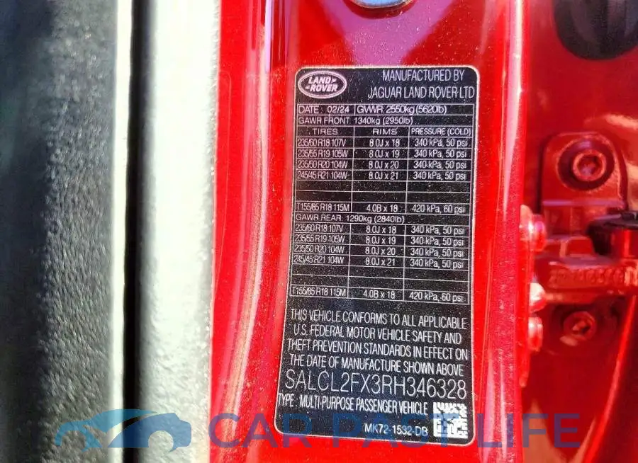 SALCL2FX3RH346328# 13