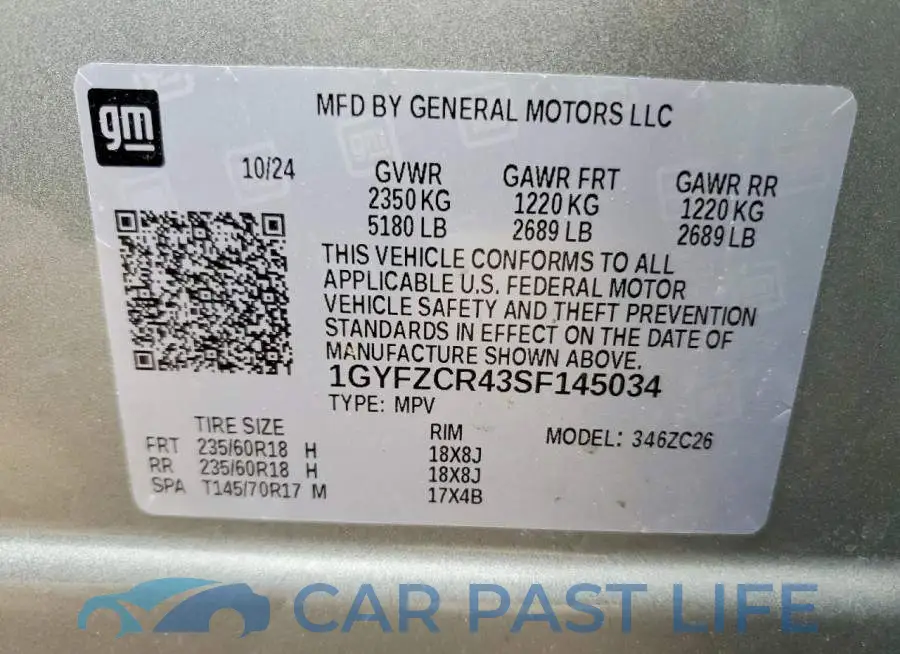 1GYFZCR43SF145034# 13