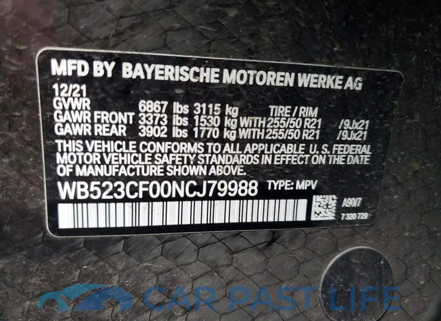 WB523CF00NCJ79988# 14