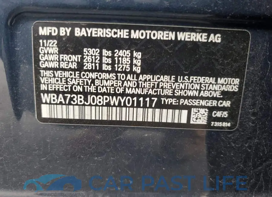 WBA73BJ08PWY01117# 13