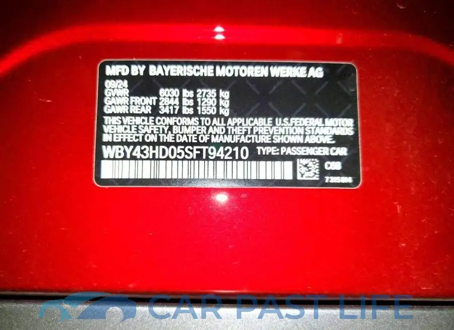 WBY43HD05SFT94210# 12