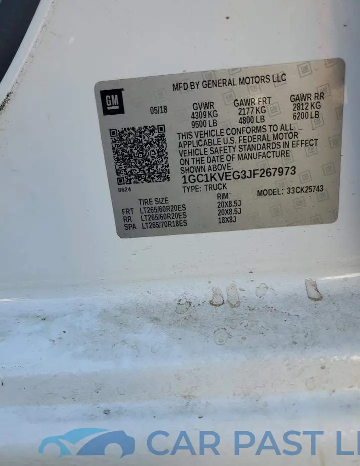1GC1KVEG3JF267973# 12