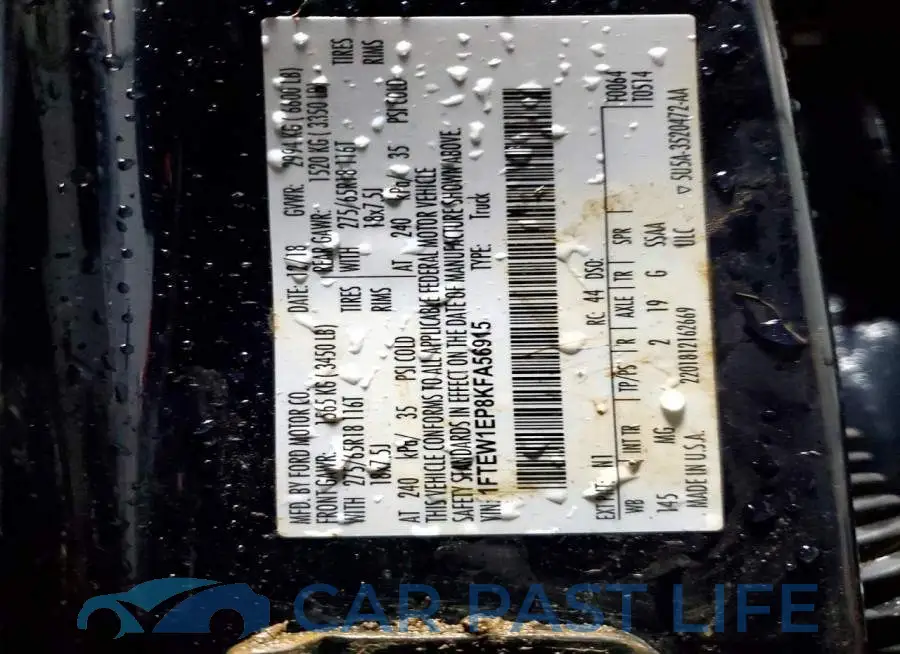 1FTEW1EP8KFA56915# 12