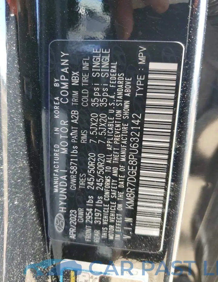 KM8R7DGE8PU632142# 14