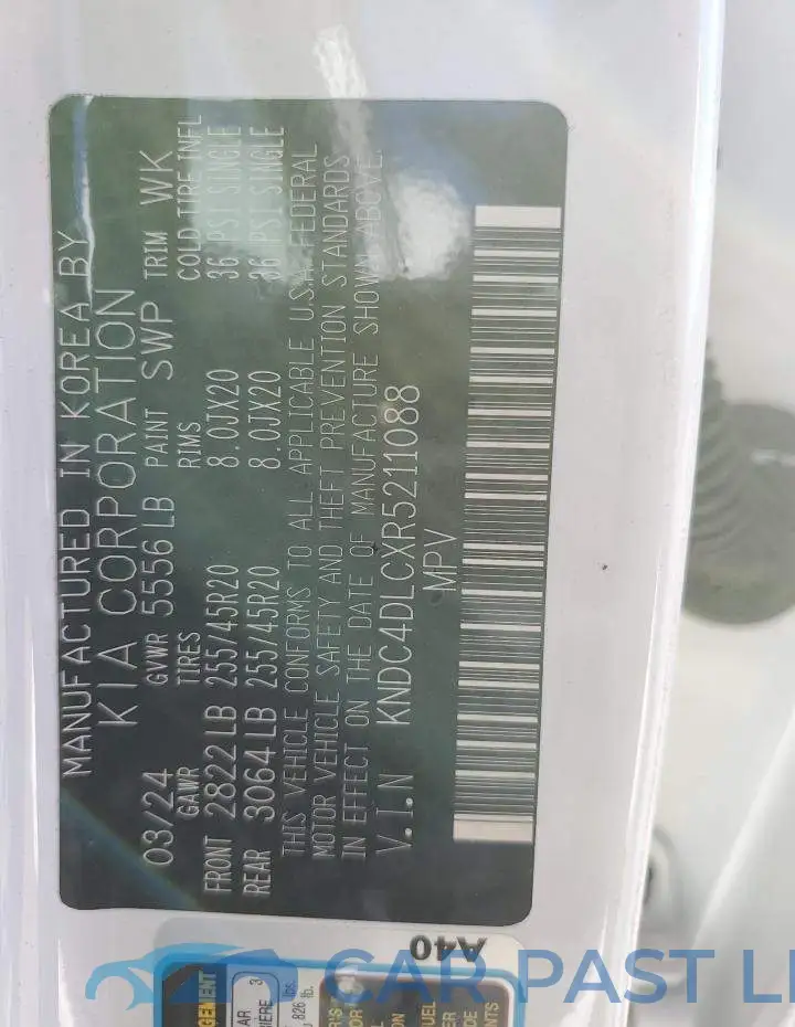 KNDC4DLCXR5211088# 13
