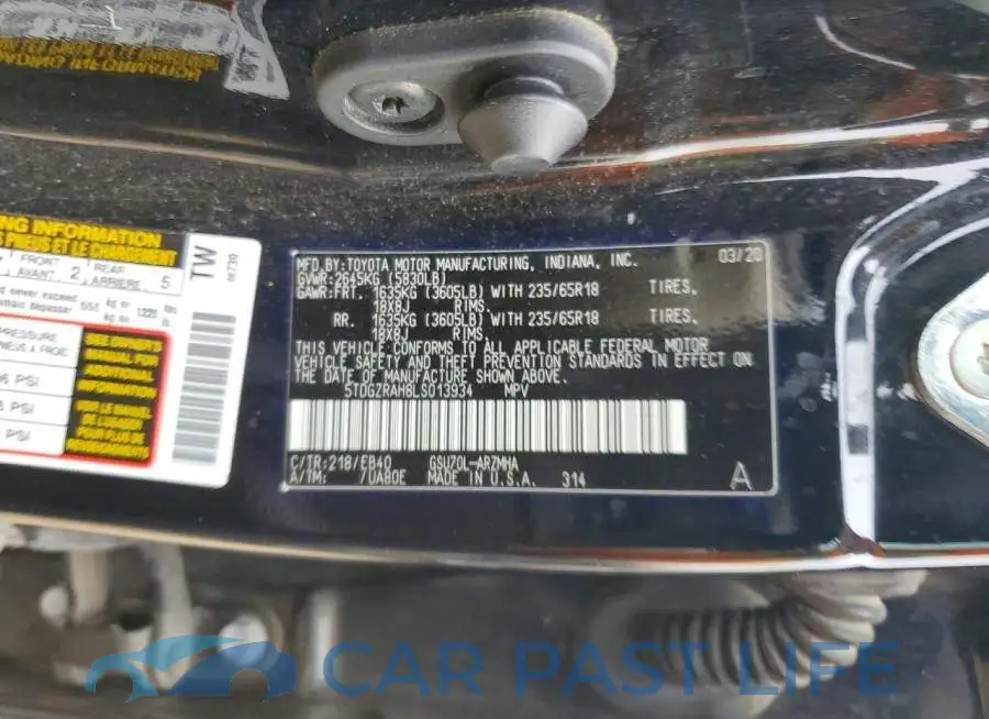 5TDGZRAH8LS013934# 13