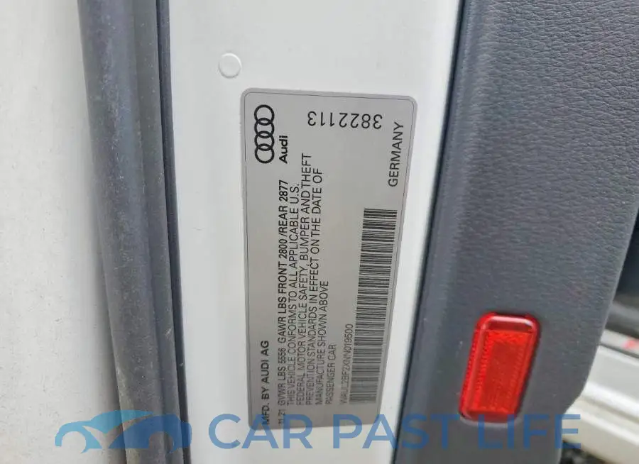 WAUL2BF2XNN019500# 12