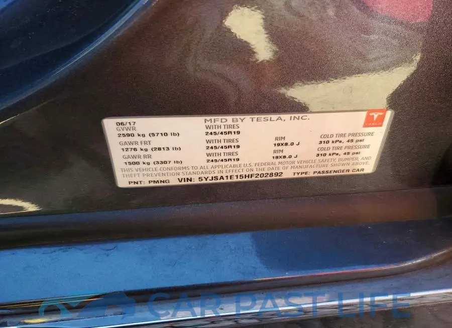 5YJSA1E15HF202892# 12