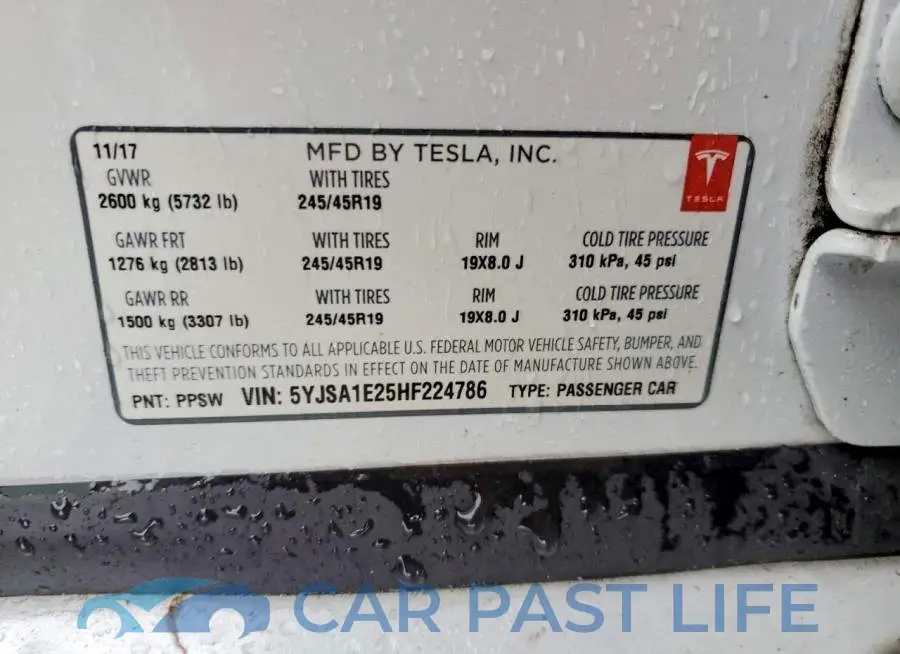 5YJSA1E25HF224786# 13