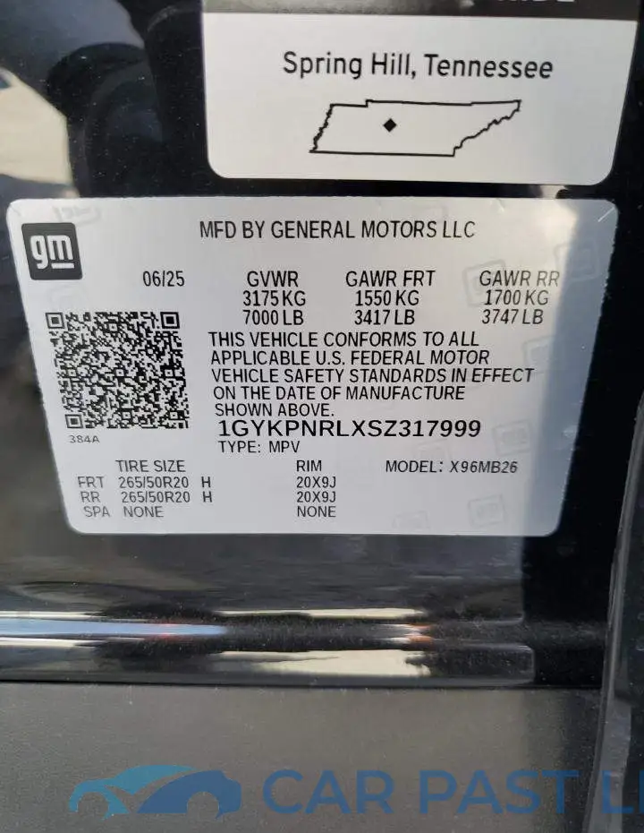 1GYKPNRLXSZ317999# 13