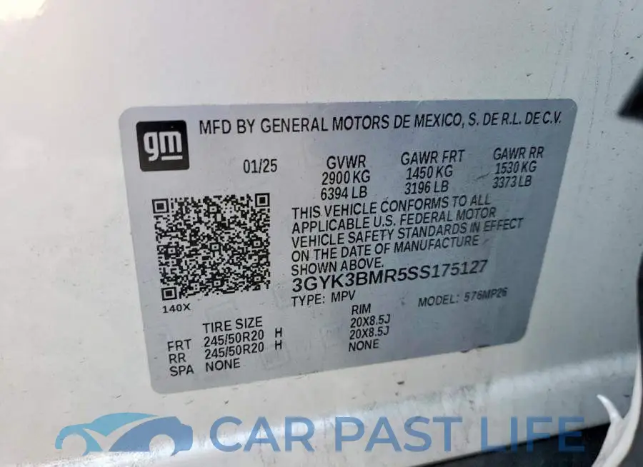 3GYK3BMR5SS175127# 13