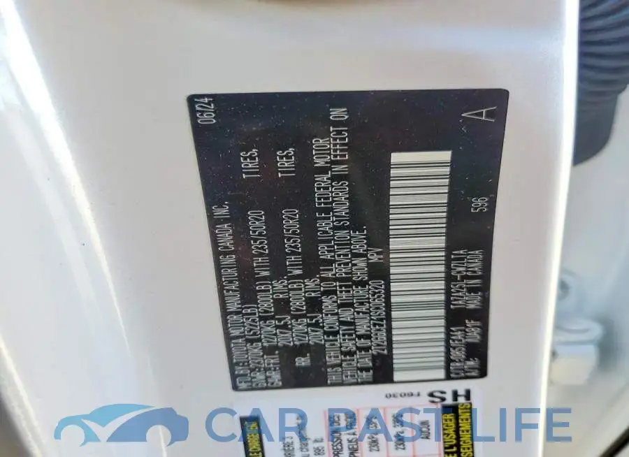 2T2GGCEZ1SC065320# 12