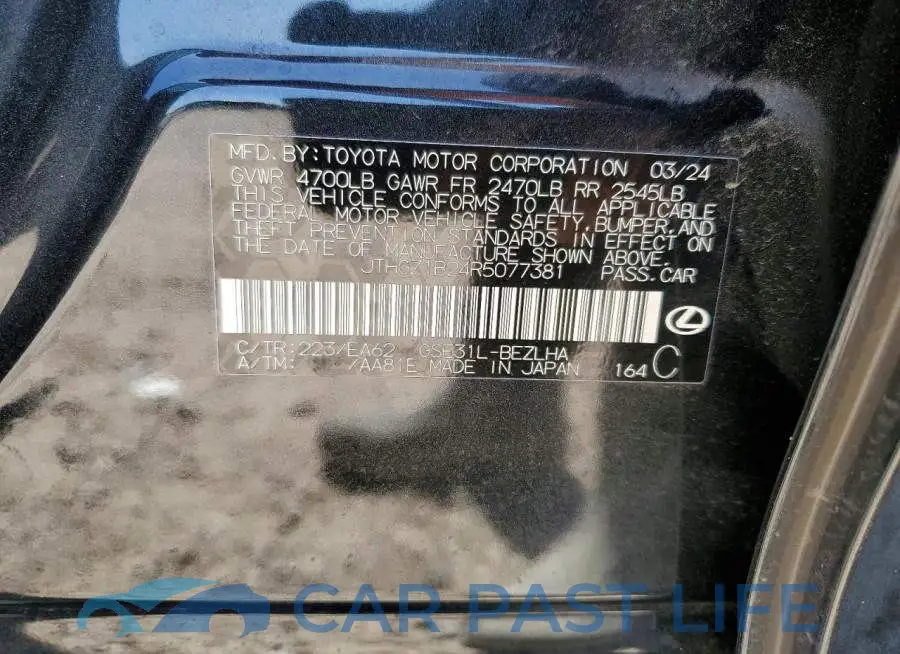 JTHGZ1B24R5077381# 12
