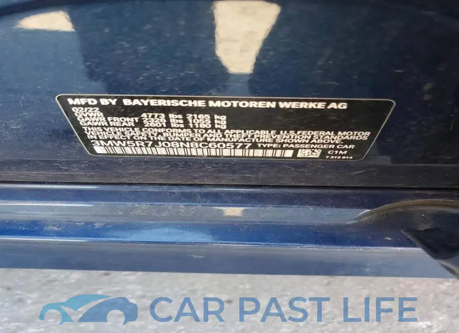 3MW5R7J08N8C60577# 12