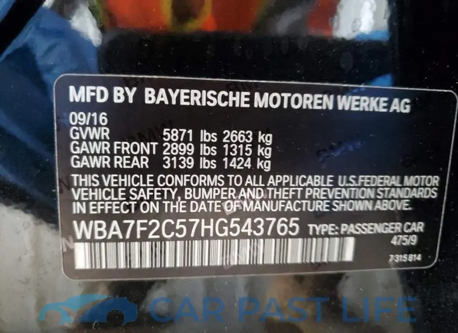 WBA7F2C57HG543765# 12