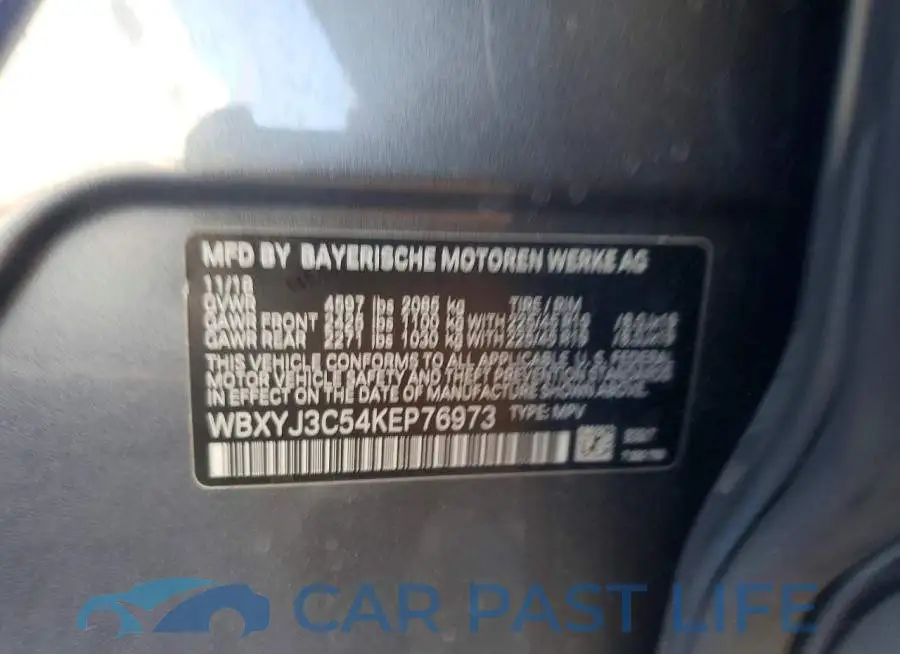 WBXYJ3C54KEP76973# 13