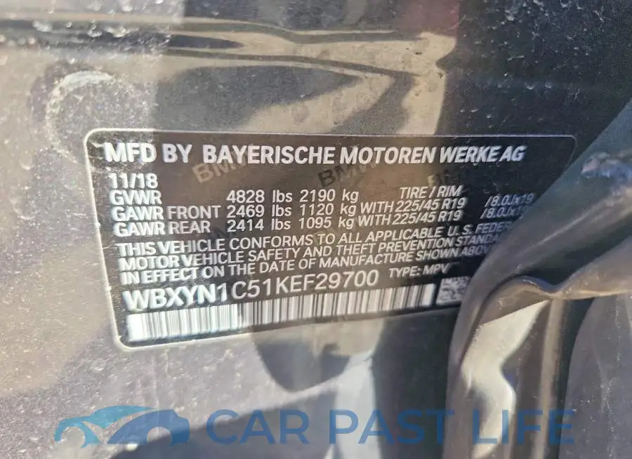 WBXYN1C51KEF29700# 12