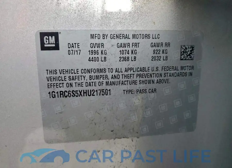 1G1RC6S5XHU217501# 12