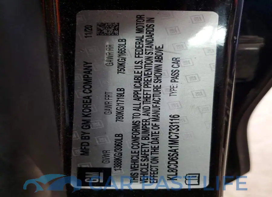 KL8CD6SA1MC733116# 12