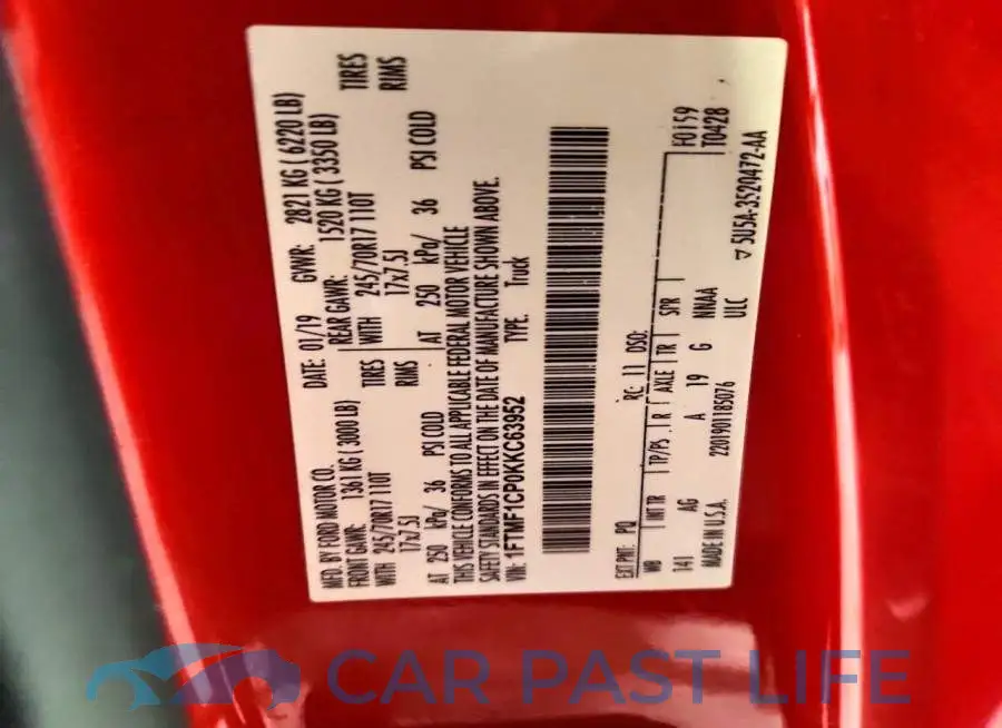 1FTMF1CP0KKC63952# 13
