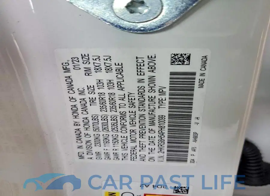 2HKRS6H54PH810099# 12