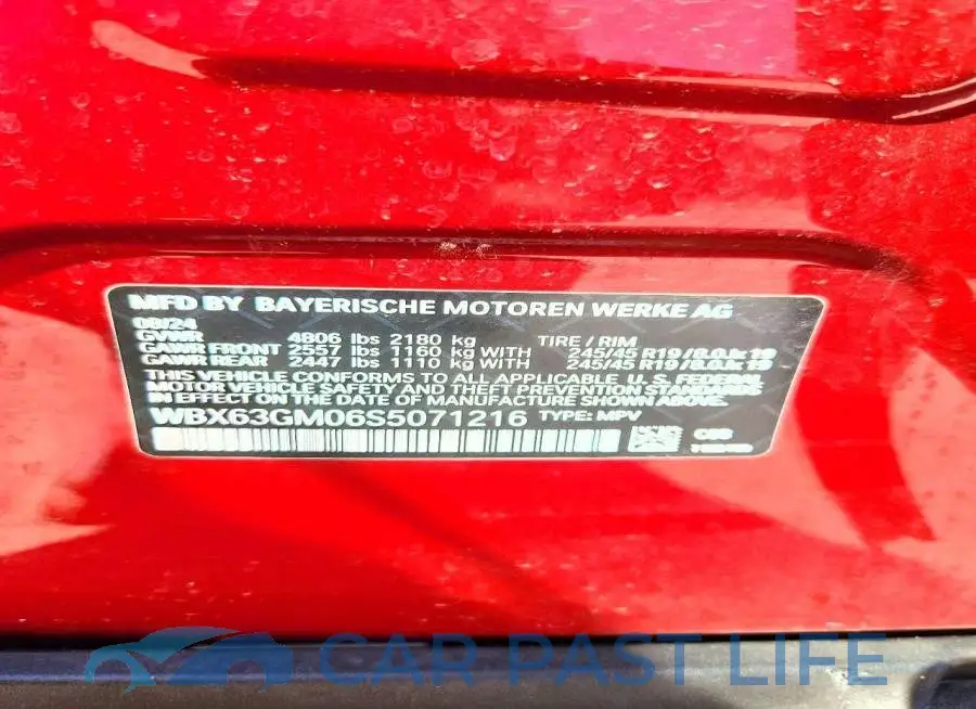 WBX63GM06S5071216# 13