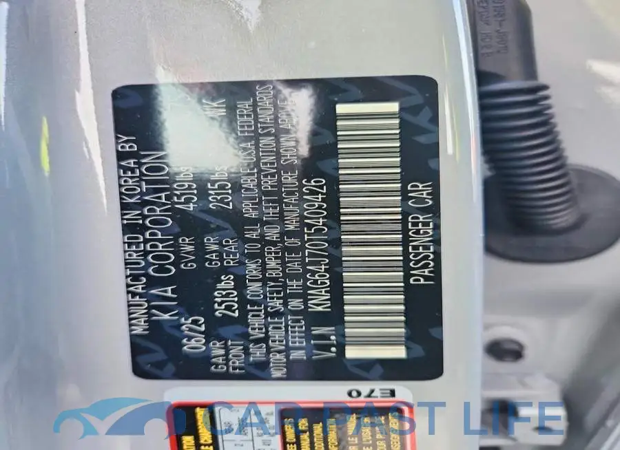 KNAG64J70T5409426# 12