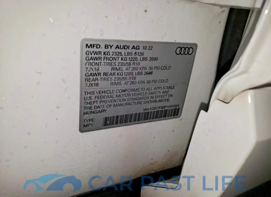WA1DECF30P1058324# 13