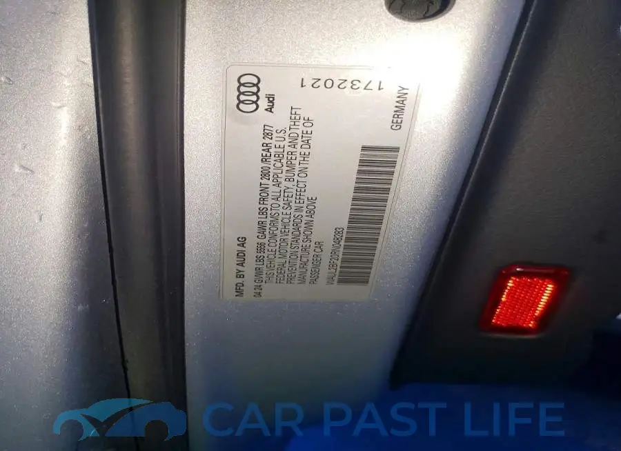 WAUL2BF20RN048283# 12