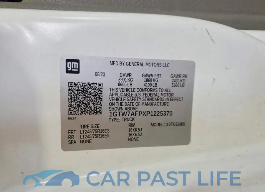 1GTW7AFPXP1225370# 13